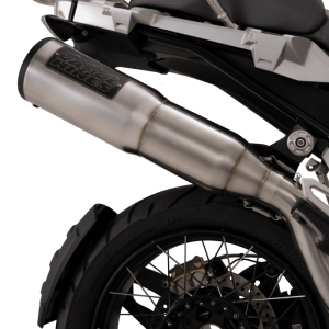 BMW R1200GS Performance Exhaust - Vance and Hines - Adventure Hi-Output 500 Slip-On, Stepped 5-inch Muffler, 304 Stainless Steel, CNC Billet End Cap, SAE J2825, 50-State Emissions Compliant - `13-`18 BMW R1200GS Performance Exhaust - Vance and Hines - Adventure Hi-Output 500 Slip-On, Stepped 5-inch Muffler, 304 Stainless Steel, CNC Billet End Cap, SAE J2825, 50-State Emissions Compliant - `13-`18
